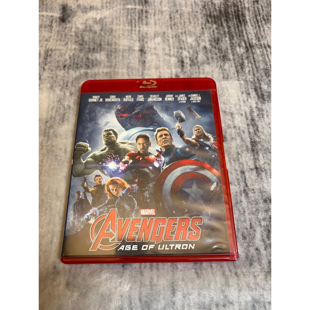 Marvel Avengers Age of Ultron Blu-ray Movie Red Case 2015 MCU Action